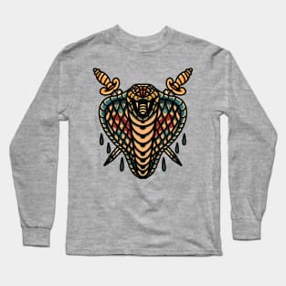 cobra and dagger tattoo Long Sleeve T-Shirt